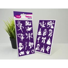   Sablonok, Fairies & Princesses, Tündérek és hercegnők sablon szett, min. 20 minta