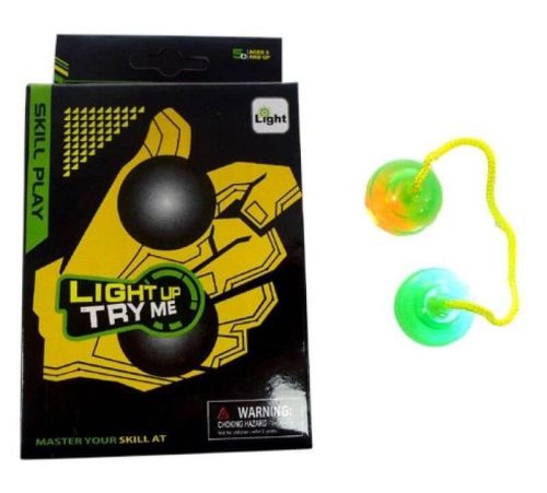 Thumb Chucks zsonglőrjáték, Fidget ball, LED-es